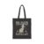 Black Cats Unite – Halloween Feline Patrol Design Cotton Canvas Tote Bag