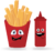 Ketchup and Fries Best Friends Digital Art